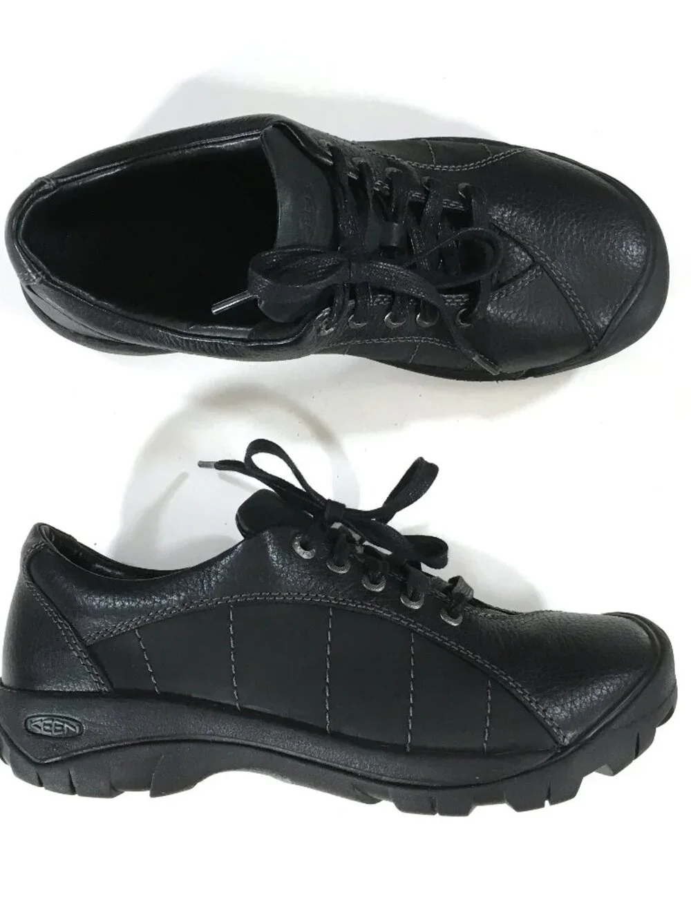 KEEN Presidio Lace Up Shoes Womens Size 10 Black Leather 1011400